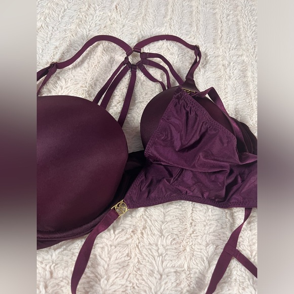 Victoria’s Secret Deep Purple Bra & Panties Set 34C L NWOT - Picture 7 of 8